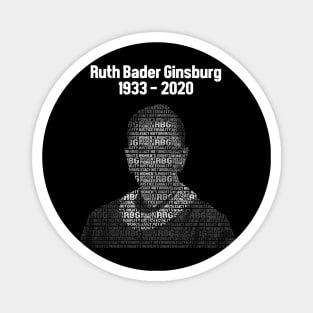 RBG RIP 2020 Ruth Word Design Magnet